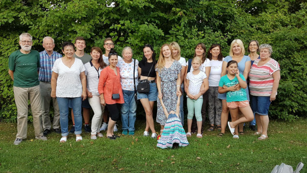 Gruppenbild mit den Familien